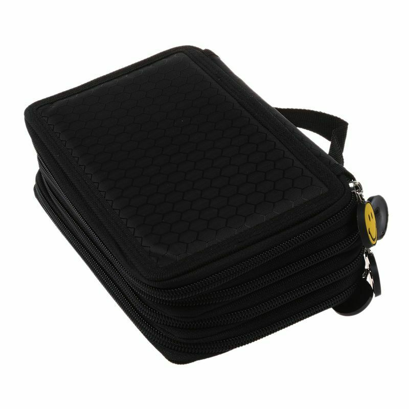 4 Layer Oxford Canvas Pencil case 72 Holders Pencil Bags Multi-Function Sto Q7M1