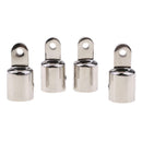 4pcs Eye End Cap Bimini Top Fitting Boat HardwareMarine Stainless Steel 22mm