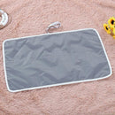 Baby Nappy Changing Pad Print Cotton Waterproof Ecologic Diaper Mat (Grey)