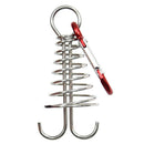 10pcs Plank Spring Nails Windproof Outdoor Camping Tent Fixed Hook (Red) A