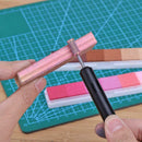 DIY Leather Edge Treatment Roller Pen Sandalwood Edge Oil Pen+2 Brass Heads