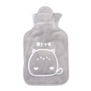 300ml Hot Water Bottle Cartoon Portable Fleece Bag Hand Warm Water BottleB Hn