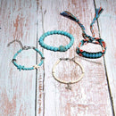 4 Pieces Summer Charm Bracelet Set Handmade Unique Design Friendship Bohemi