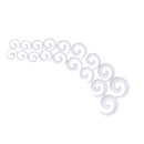 9 Pairs White  EAR STRETCHING KIT Spiral Taper Tunnel Stretchers Expanders Plugs