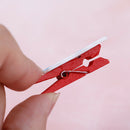 10pcs Christmas Tree Elk Wooden Clip Photo Paper Postcard Craft DIY ClipsY5