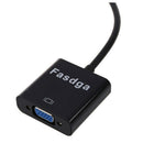 Fasdga 1080p DP DisplayPort Male to VGA Female Converter Adapter Cable Stoc D9M6