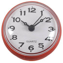 7cm Waterproof Kitchen Bathroom Shower Clock Suction Cup Sucker Wall Red M9H6