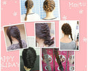 Women Girls Party Fashion Accessories Hair Styling Wavy Hair Tails Clip Stick