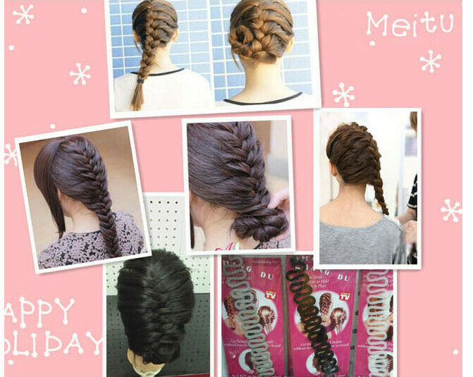 Women Girls Party Fashion Accessories Hair Styling Wavy Hair Tails Clip Stick