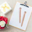 1X(12 Pieces Big Diamond Crystal Ballpoint Pens And 12 Pieces Ballpoint Pen