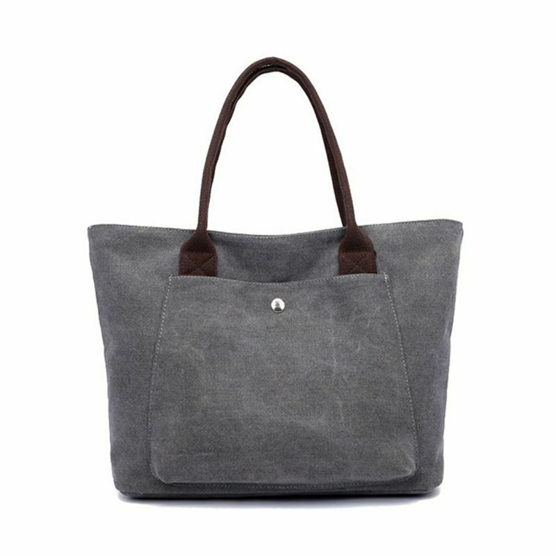 Women's Bags Shoulder Bag Solid Canvas Bag Totes Female Canvas Handbags Lad S4C3