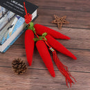 Car Pendant Bamboo Charcoal Air Purifying Bag Chinese Knot Red Pepper DecorSA3C