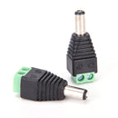 1Pairs Male Female 2.1x5.5mm DC Power Plug Jack Adapter Connector for CCTV newES