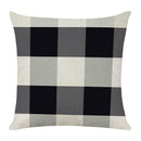 Linen Lattice Double Sided Print Pillowcase Soft Sofa Throw Pillow Case (5)