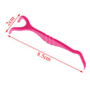 15Pcs random color durable y shape dental floss holder dental care flossing toMO