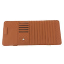 Car Sun Visor CD Clip Storage Pocket Visor Holder brown