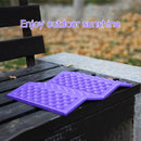 Outdoor Camping Mat Cushion Folding Portable Picnic Seat Pad (Purple Black)