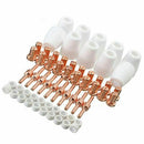 60 Pcs/Set Ceramic + red copper Air Plasma Cutting Cutter Consumables Exten
