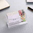 Clear Desktop Business Card Holder Display Stand Acrylic 10.3*4.3*4.2cm Hot L5Q0