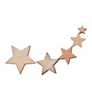 100PCS Wood Stars DIY Christmas Scrapbooking Party Fashion Wooden Embellishme JR