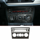 Carbon Fiber Central Control Volume Button Panel Cover Trim for BMW X1 2011