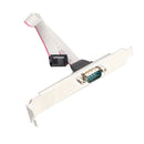Motherboard RS232 DB9 Pin Com Port Ribbon Serial Cable Connector Bracket