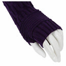 Gloves Braided Knitted Oversleeve Hand Arm more Hot Fingerless Gloves (Purp Y5A8