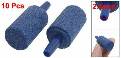 10PCS 14.5mm x 25mm Mineral Bubble Release Aquarium Air Stone Airstone Blue
