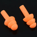 2 x Guard Silicone Swim Swimming Earplugs Orange with Case