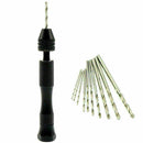 Micro Mini Aluminum Hand Drill With Keyless Chuck + Twist W Z3L0 Tools 10 D H2S6