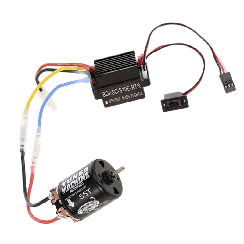 Brushed Motor 55T/540 with 320A ESC Spare Parts Replacement for 1/10 Axial D90