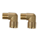 5pcs 1/4 inch BSP Male to Female Right Angle Elbow Coupler Fitting Adapter