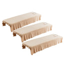 3pcs Super Soft Spa Massage Table Bedding Sheets Beauty Bed Cover 80x190cm