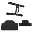 Passenger Backrest Back Pad Rear Saddlebag+Side Handle For Aluminum Alloy B