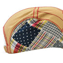 Jamont Dark Beige Casual Men Cotton Patchwork Beret Cap Women Men Autumn Wi