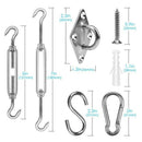 Sun Shade Sail Hardware Kit, Stainless Steel Shade Sail Accessories Handy S