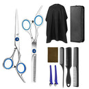 Set of 10 Hair Cutting Haircut Scissors Kit w/ Accessories For Barber Salon