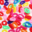 100pcs Cute Elastic Rope Baby Girl Fashion Hair Ties Ponytail Holders-Hairbands