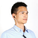 2Pin Earpiece Headset PTT w/Mic Earhook Interphone for Baofeng UV5R/KENWOOD A