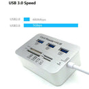 B3.0 Data Transmission Multifunctional Card Reader 3 Ports High Speed B Hub