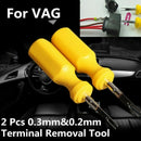 2Pcs/Set 3mm+2mm Car Wiring Connector Pin Release Extractor Puller Auto Ter