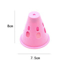 Outdoor Camping Hiking Tent Warning Lamp Cap Anti-Fall Ground Nail (Pink) A