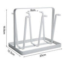 Metal Steel Mug Holder Hanger Kitchen Stand Organizer Drinkware Drying Rack