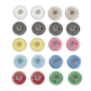 20pcs Colorful Sewing Threads+20 Grids Clear Plastic Sewing Machine Bobbins