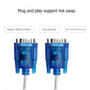 USB to RS232 COM Port Serial 9 Pin DB9 Adapter Cable Converter for Win 7