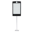 48 LED Waterproof PIR Motion Sensor Solar Light Garden Lamp w/ Pole (Black) A