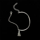 4* Alloy Smooth Fringed Bracelet Chain Beads Bracelet Adjustable Gift Valen H1I2