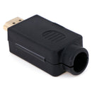 HDMI Male 19P Plug Breakout Terminals Solderless Connector With Cover ME