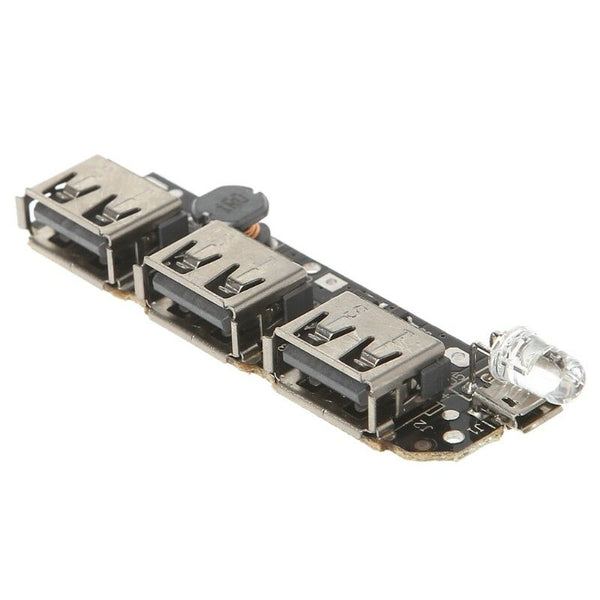 DIY 5V 2.1A 3 USB Power Bank Battery Charger Module Circuit Board Step Up Boost