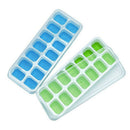 Ice Square Trays 2 Pack, Easy-Release Silicone and Flexible 14-Ice Trays wi Y9Z3